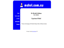Tablet Screenshot of mohel.com.au